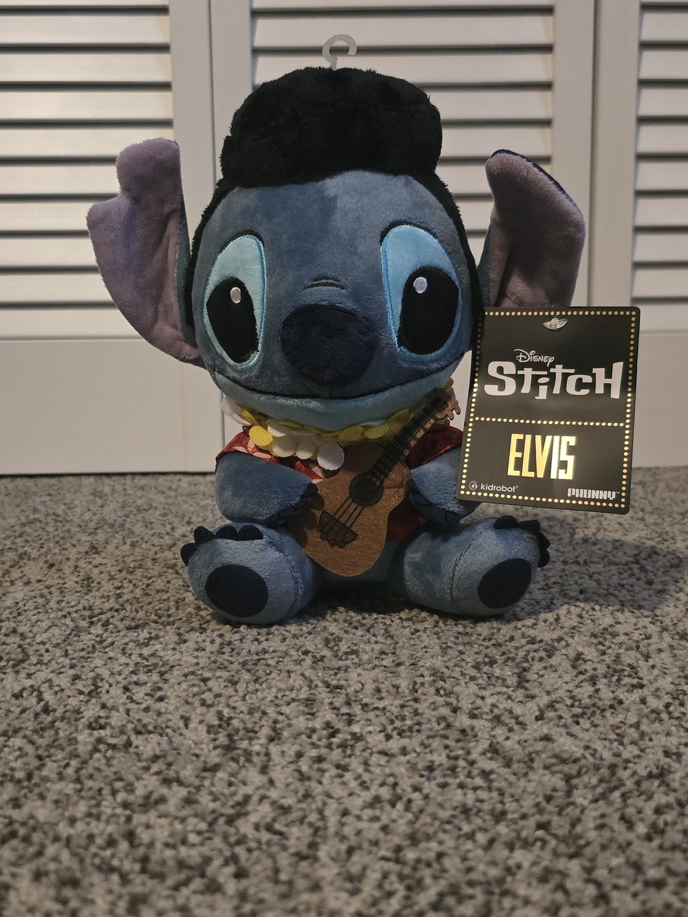 Disney Stitch Plush Toy - Blue Elvis Edition